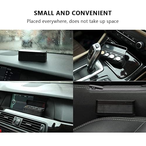 Compact Coin Holder for Car - 4 Compartment&Automatically Holds Coins Coin Organizer(1 Dollar,Quarter,Dimes) - Universal Center Console Coin Case for Car Taxi SUV Truck thumbnail 4