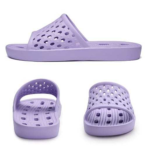 Litfun Non-Slip Shower Shoes for Women Quick Dry Slippers Bathroom Sandals thumbnail 4