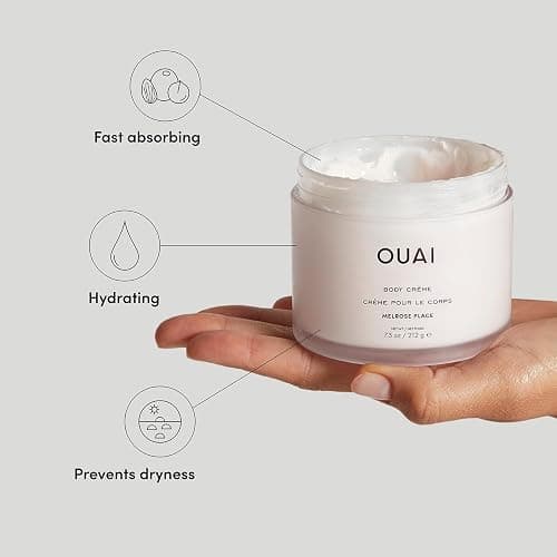 OUAI Body Cream, Melrose Place - Hydrating Whipped Body Cream with Cupuaçu Butter, Coconut Oil and Squalane - Softens Skin and Delivers Healthy-Looking Glow - Sulfate Free Skin Care (7.5 Oz) thumbnail 2