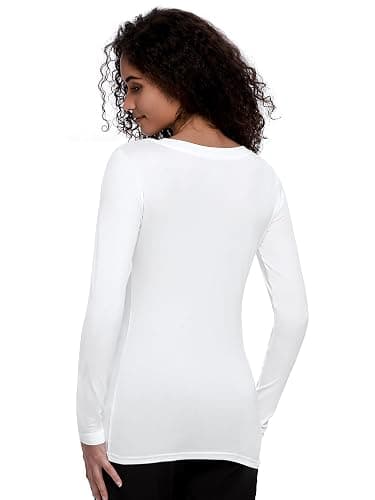 COZYFIT Underscrub Long Sleeve Women - Crew Neck Scrubs Undershirts for Nurse with Soft Fabric thumbnail 2