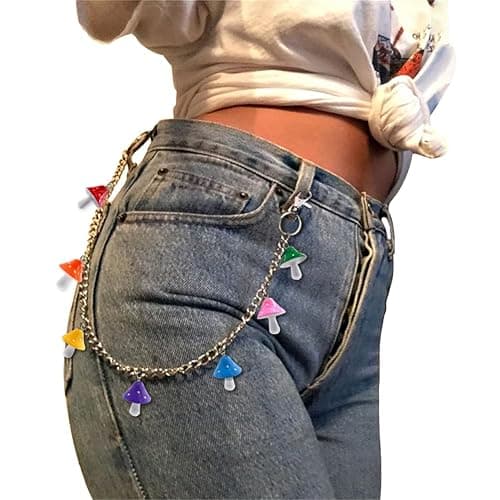 BGTY Vintage Harajuku Punk Cool Pants Jeans Chain Fashion Body Jewelry Accessory for Women Girls Cute Waist Chain thumbnail 2
