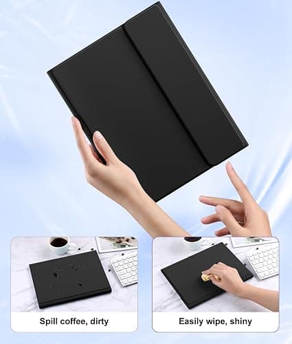 Harvopu Compatible for iPad 11th 10th Generation Case with Keyboard, Folio Cover with Pencil Holder, Multi-Touch Trackpad, 7 Color Backlit, Detachable Keyboard for iPad (A16) 11th/10th Gen (Black) thumbnail 2