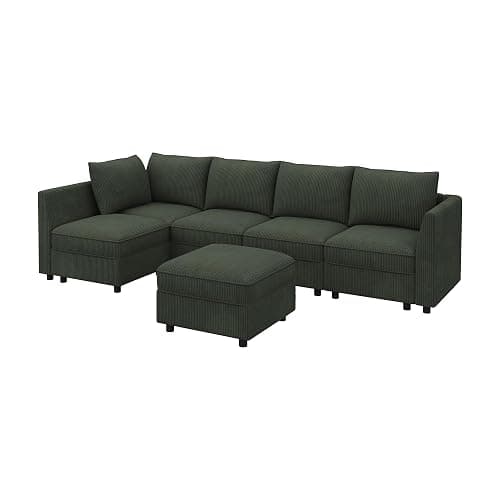 HONBAY Modular Sectional Sleeper Sofa Green Couch L Shaped Sectional Sofa with Storage, Convertible Couches for Living Room - Green thumbnail 10