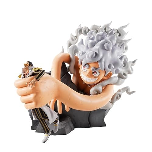 Ichibansho Figure - One Piece - Monkey D. Luffy Gear 5 vs Borsalino (Burst of Energy) Revible Moment Collectible Statue - Image 1