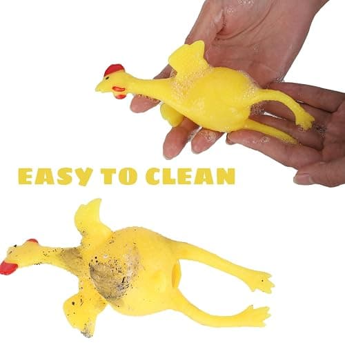 YOYOSTORE 16cm Funny Squishy Adult Prop Tool Chicken and Eggs Stress Relieve Decoration for Party Favors thumbnail 9