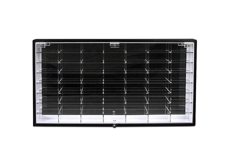 JACKCUBE Design Hot Wheels 1/64 Scale Diecast Display Case Storage Cabinet Shelf Wall Mount Rack for 56 Hot Wheels(Black, 24.61 x 13.78 x 2.05 inches)-MK184 thumbnail 6