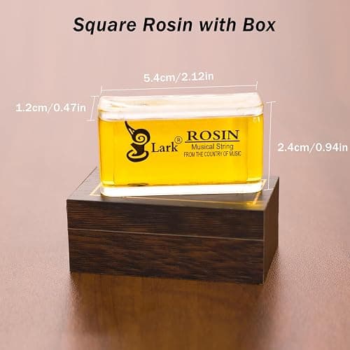 Fansjoy 2 Pièces Colophane pour Violon, Alto et Violoncelle Arcs, Faible Poussière Colophane Naturelle avec Étui thumbnail 3