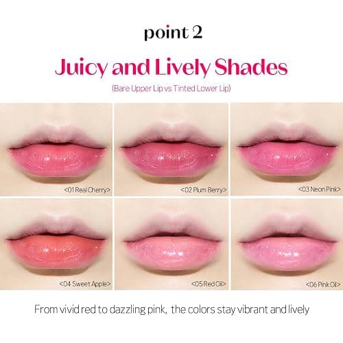 ETUDE Dear Darling Oil Tint #4 Sweet Apple 4.2g | High Moisturizing and Strong Hydrating Lip Oil/Lip Gloss | Smooth and Moist Lips | Non-Sticky Lip Oil Tint For Dry Lips | K-beauty thumbnail 5
