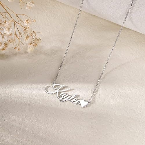 Custom Name Necklace Personalized Sterling Silver Necklaces for Women Customized Name Necklaces Pendant Jewelry Gifts for Women thumbnail 6