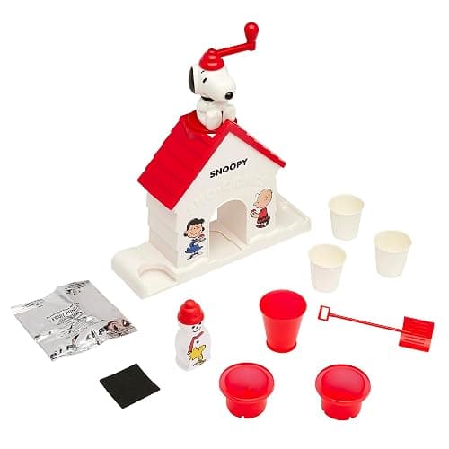 Cra-Z-Art Snoopy SNO-Cone Machine, Snow Cone Shaved Ice Maker Ice Shaver, Snoopy House Shaped Shaved Ice Maker Comes with Fruit Punch Flavor Packet, Ages 6 and Up, White thumbnail 5