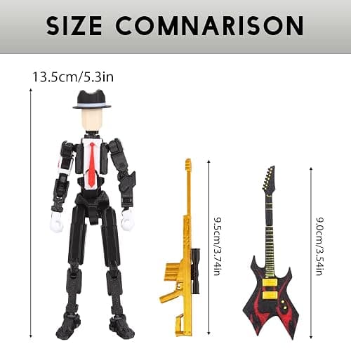 T13 Action Figure Assembly Completed, T13 Action Figures Set High 5.4 inches Tall, Office Desks , and Birthday Cake Decorations, Titan 13 Action Figure for Ultimate Gaming Action Figures Collection thumbnail 2