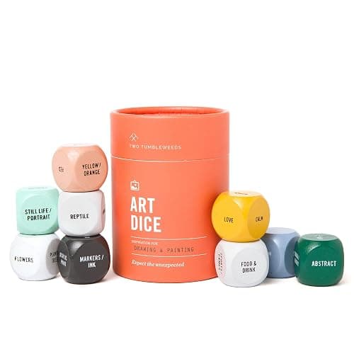 Two Tumbleweeds Art Dice - Drawing & Painting Game for Adults, Artists & Teachers - Set of 9 Dice for Creative Inspiration - Drawing Prompts for Studio and Classroom - Gift for Artist - 1+ Players thumbnail 8