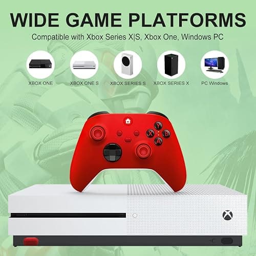 NINIFEI For Xbox One Controller,Wireless Gaming Xbox Controller Compatible with Xbox Series X|S, Xbox One, Windows PC,Red thumbnail 5