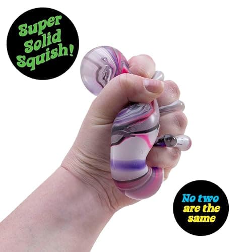 Schylling NeeDoh Nice Cube Swirl - Sensory Toy with a Super Solid Squish - Unique, Swirling Color Blend - Ages 3 and Up - Color May Vary; One Cube Per Pack thumbnail 4