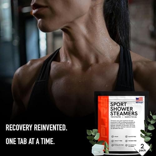 Sport Shower Steamers - Made in USA with Natural Eucalyptus Essential Oil, Aromatherapy, Stress and Sinus Relief, Muscle Recovery for Athletes, Best Birthday and Valentines Day Gifts for Runners thumbnail 5