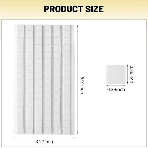 SUMAJU 102 Pcs Adhesive Sticky Tack, Removable Poster Putty - Reusable Mounting Putty for Wall Hanging Pictures, Posters - Cleaning, Nail (White) thumbnail 2