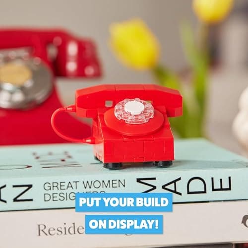 MAX Premium Retro Building Bricks Collection (Telephone) by ZURU, Building Bricks for Teens, Adults and Collectors. Build, Collect and Display Your Ultimate Collection of Retro Technology! thumbnail 5