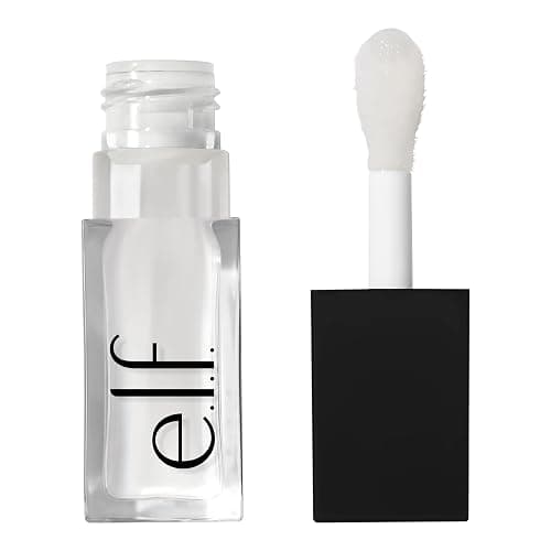 e.l.f. Glow Reviver Lip Oil, Nourishing Tinted Lip Oil For A High-Shine Finish, Infused With Jojoba Oil, Vegan & Cruelty-Free, Crystal Clear - Image 1