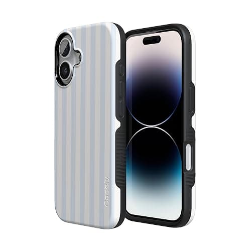 Casely iPhone 17 Case | Blue Stripes | Sunday Best | Compatible with MagSafe | Bold Protective Design thumbnail 2