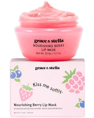 grace & stella Award Winning Lip Butter - Hydrating Lip Balm - Nourishing Lip Mask (1-pack) Travel Essentials, Travel Size Toiletries, Birthday Gifts for Women & Teens - Overnight Lip Repair - Vegan - Image 1