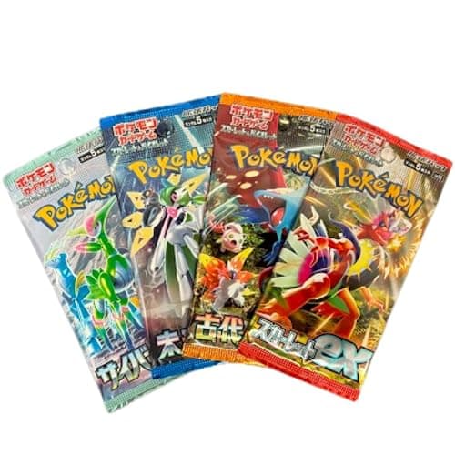 Random Pokemon Japanese Booster Pack Lot of 4 - Image 1