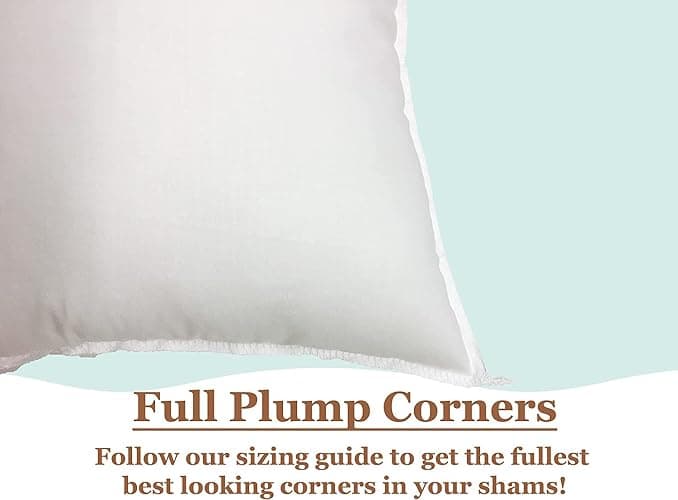 Pillowflex Premium Polyester Throw Pillow Insert - 18x18 - Ultra Soft Small Square Throw Pillow, Couch Sham, Lumbar, Back, Sofa - Machine Washable - Decorative Accent Form - 1 Soft Pillow thumbnail 7