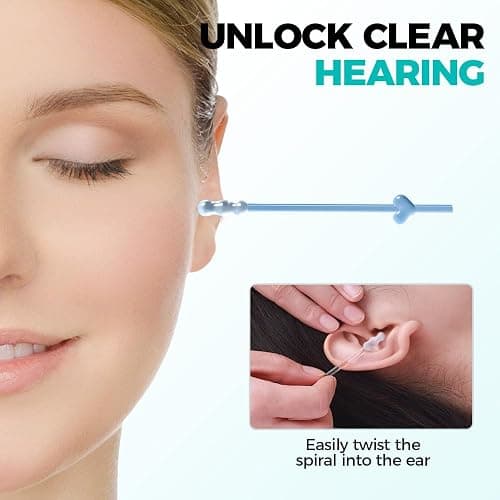 Sticky Cleaning Ear Stick, Gentle Reusable Soft Spiral Head Adhesive Ear Pick for Safe Ear Cleaning, Sticky Swabs for Kids & Adults (24) thumbnail 2