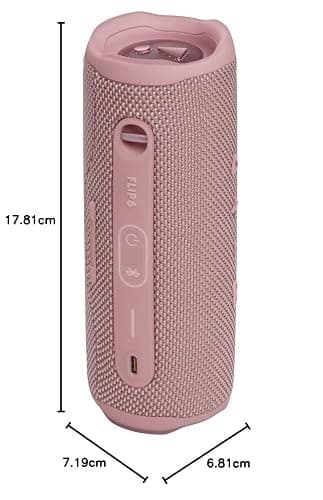 JBL Flip 6 Portable Bluetooth Speaker with 2-Way Speaker System and Powerful JBL Original Pro Sound, Up to 12 Hours of Playtime, Pink thumbnail 9