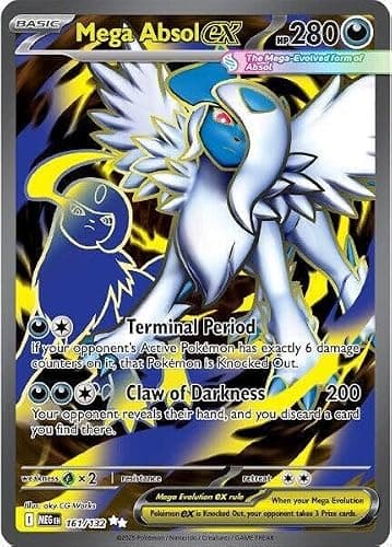 Pokemon - Mega Absol ex - 161/132 - ME01: Mega Evolution (MEG) - Ultra Rare - Full Art - Single Card - Image 1