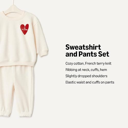 Amazon Essentials x Sofia Grainge Unisex Toddlers and Babies' Sweatshirt & Sweatpant Set thumbnail 3