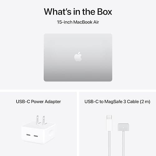 Apple 2025 MacBook Air 15-inch Laptop with M4 chip: Built for Apple Intelligence, 15.3-inch Liquid Retina Display, 24GB Unified Memory, 512GB SSD Storage, Touch ID; Silver with AppleCare+ (3 Years) thumbnail 6