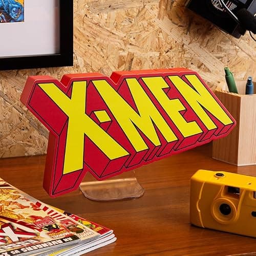 Paladone X-Men Logo Light - Officially Licensed Marvel Merchandise & Room Decor, Freestanding or Wall Mountable Collectible Gift for Wolverine Fans, Battery Opperated thumbnail 3
