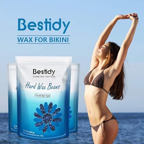 Bestidy Wax Beads, Bagged 500g/1.1lb/17.6oz, Waxing beans for Hair Removal, Women Men, Home Waxing for All Body and Brazilian Bikini Areas (500g) thumbnail 7