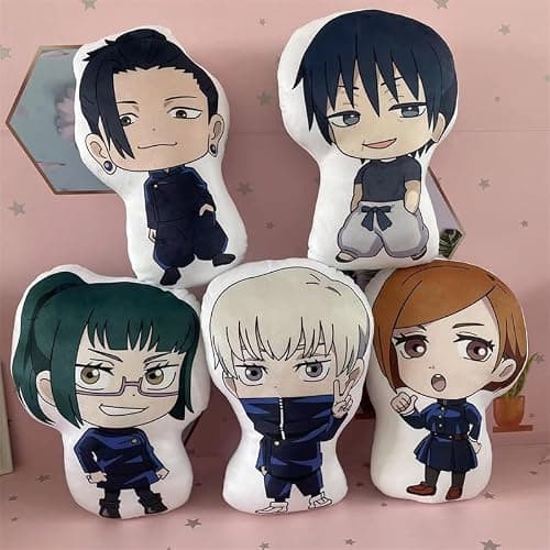 QAHEART JJK Plush Figure Nanami Kento Throw Pillow 45cm Anime Soft Figure JJK Hug Pillow Cushion Home Sofa Decoration Collectible Gifts for Fans thumbnail 5