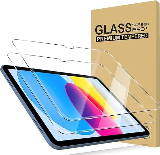 KIQ 2 Pack Tempered Glass Screen Protector Compatible with iPad 11 inch 11th generation A16 2025 / iPad 10.9 inch 10th generation 2022 - Image 1