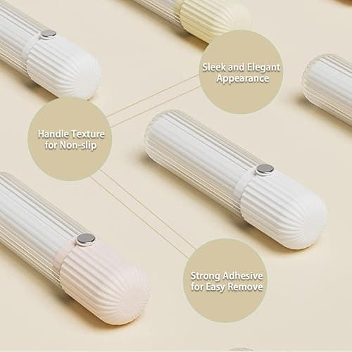 Sgdazo Compact Lint Roller with 150 Sheets - Portable Pet Hair Remover for Clothes, Furniture, and Travel Essentials Household Use, 1 Handle+5 Roller Refills (White) thumbnail 6