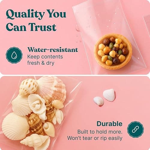 11x14 Self Sealing Cellophane Bags (200 Pack) - Resealable Adhesive | Clear Poly Bags, Plastic Sleeves for Gifts, Photos, Prints, Envelopes, Documents - Pack It Chic thumbnail 3