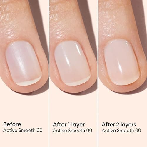 Manucurist Active Smooth 00 Nail Concealer Polish & Care - 2 in 1 Nude Nail Polish : Nail Strengthener and Growth - No Lamp - Ridge Filler for Nails - Natural Rosé Nail Polish thumbnail 6