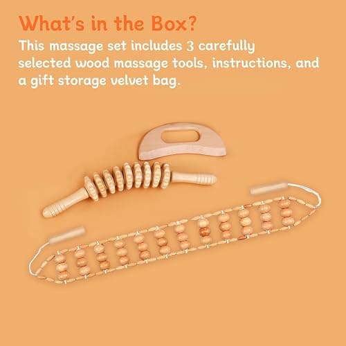 3PCS Wood Therapy Massage Tools, Lymphatic Drainage & Body Sculpting Wooden Massager, Maderoterapia Anti-Cellulite Tool for Deep Tissue Massage, Pain Relief & Muscle Recovery thumbnail 5