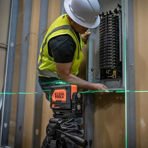 Klein Tools 93PLL Self-Leveling Laser Level with Bright Green 3x360-Degree Planes, Rechargeable Battery, Magnetic Mount thumbnail 10
