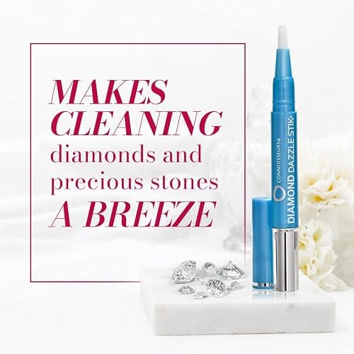 Connoisseurs 1050 Diamond Dazzle Stik – Portable Ring Cleaner Pen for Wedding Bands, Engagement Rings, Gemstones & Fine Jewelry – Safe & Easy At-Home Jewelry Cleaner (Single Pen) thumbnail 8
