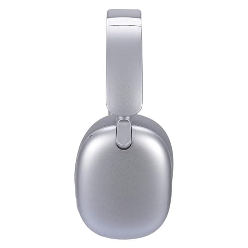 RORSOU C6 Active Noise Cancelling Headphones, Wireless Over Ear Bluetooth Headphones, 60H Playtime, Lightweight Folding Deep Bass Comfort Fit Ear Cups Headset with Mic for iPad/Travel/PC/Home Silver thumbnail 3