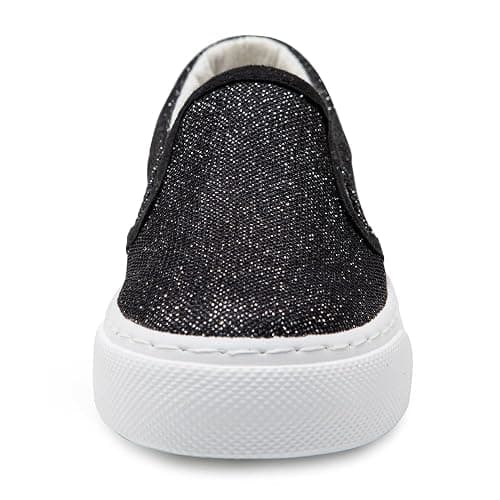 Toandon Toddler Girls Kids Sparkle Slip On Sneakers Loafers Age 2-10 thumbnail 3