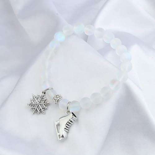 UJIMS Ice Skate Gift Skater Charm Bracelet for Skate Lover Skating Team Sport Skater Jewelry Figure Skating Gift for Her thumbnail 5