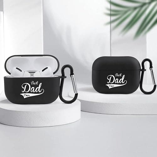 Sedoied Best DAD Ever Earbuds Case Cover for AirPods Pro Bluetooth Headset Charging Case Protection TPU Case Protective Black-Style, One Size (earphone case) thumbnail 4