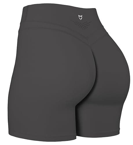 TomTiger Yoga Shorts for Women Tummy Control High Waist Biker Shorts Exercise Workout Butt Lifting Tights Women's Short Pants thumbnail 4