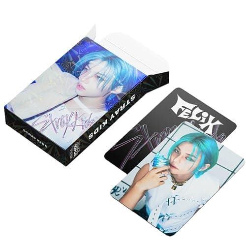 KPOPBP Stray Kids Photocards 60 PCS SKZ Rock Star Album Photo Cards with 32 PCS Stickers KPOP Gift Lomo Cards Merch for SKZ Boys and Girls (Felix) thumbnail 8