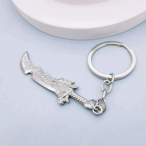 PYNASA 2Pcs Game Val Knife Keychains for Women Men,Game Weapon Val Knife Karambit Charms Keychains Cosplay Accessories Gifts thumbnail 7