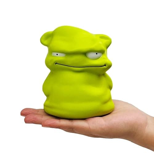 funnysquee Adorable Mini Green Monster Slow Rising Squishy, Stress Relief, Fun for Kids, in Convenient 4.7" Size thumbnail 4