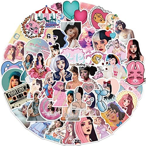 Female Singer Stickers, 50PCs, Aesthetic Vinyl Star Idol Stickers and Decals, Notebook Water Bottle Stickers, Kids Stickers for Hydro Flask, Car, Planner, Skateboard, Holiday Gifts Stickers [M] - Image 1